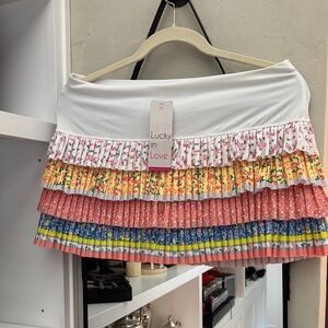 Lucky in Love Women's Colorful Tennis skirt